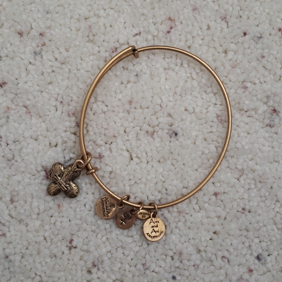 Alex and Ani Lucky Clover Charm Bangle - Picture 3 of 3